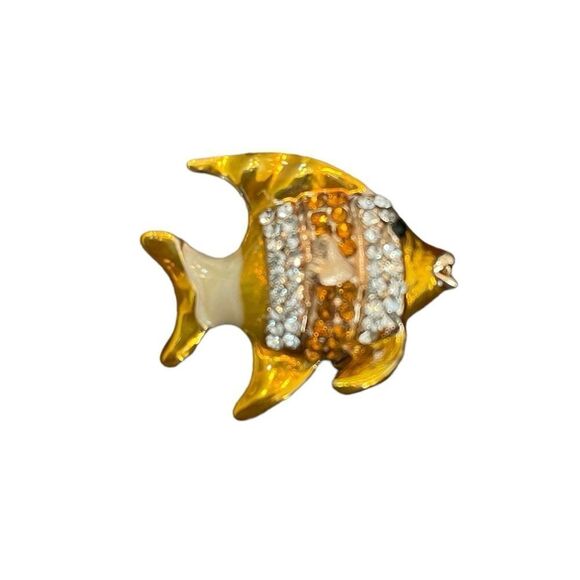 A REAL GOLDFISH (?) BROOCH - Picture 3 of 3